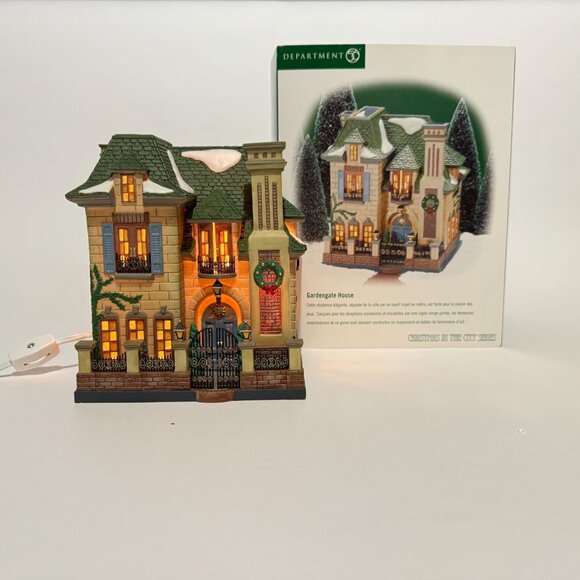 Dept 56 Garden Gate House 58915 Christmas in the City Lighted Village - Picture 10 of 12